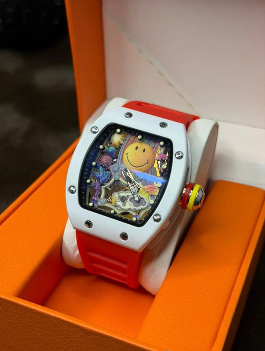 RM Smiley Silicon Strap Watch